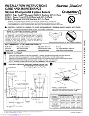 American Standard 2067.014 Right Height Installation Instructions