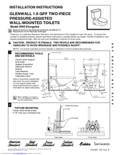 American Standard 2093 Elongated Installation Instructions