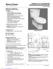 American Standard YORKVILLE 3120.019 Specification Sheet