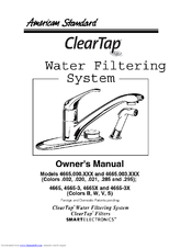 American Standard ClearTap 4665.003.020 Owner's Manual