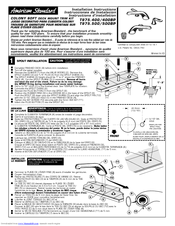 American Standard COLONY SOFT T975.400BP
COLONY SOFT T975.500 Installation Instructions Manual