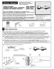 American Standard Tissue Holder 2823 Installation Instructions