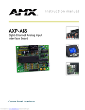 Amx AXP-AI8 ANALOG 8-INPUT BOARD Instruction Manual