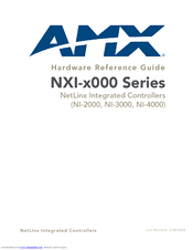 AMX NetLinx Integrated Controllers NXI-x000 Series Hardware Reference Manual