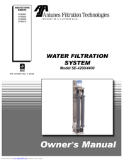 Antunes Filtration Technologies SE-4200/4400 Owner's Manual