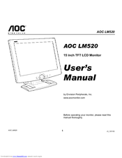 AOC LM520 User Manual