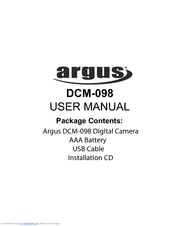Argus DCM-098 User Manual
