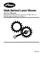 Ariens 911073 Service Manual