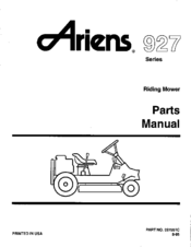 Ariens 927043 Parts Manual