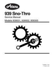 Ariens 939 SNO-THRO 939002 Service Manual