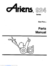 Ariens Sno-Thro 924089 Parts Manual