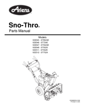 Ariens Sno-Thro 932312-ST7524 Parts Manual