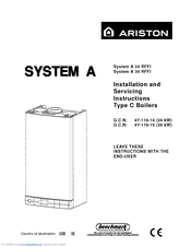 Ariston System A 24 RFFI Installation And Servicing Instructions