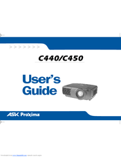 Ask Proxima C440 User Manual