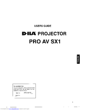 Ask Proxima D-ILA Pro AV SX1 User Manual