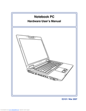 Asus E3101 Hardware User Manual