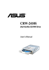 Asus 24x/10x/40x CD-RW Drive CRW-2410S User Manual