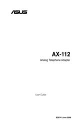 Asus Analog Telephone Adapter AX-112 User Manual