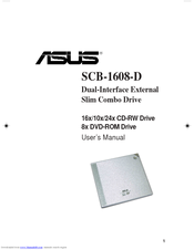 Asus Dual-Interface External Slim Combo Drive SCB-1608-D User Manual