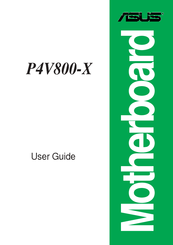 Asus Motherboard P4V800-X User Manual