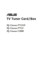 Asus My Cinema U-3000 Product Manual