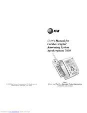 AT&T 7630 User Manual