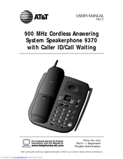 AT&T 900 MHz User Manual