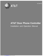 AT&T Door Phone Controller Installation And Operation Manual