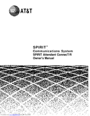 AT&T SPIRIT Attendant ConnecT/R Owner's Manual