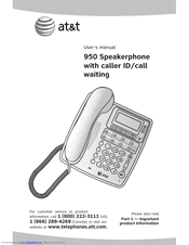 AT&T ATT950 User Manual