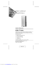 ATEN Master View CS-74A User Manual