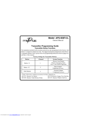 Audiovox Prestige APS-92BT-CL Program Manual