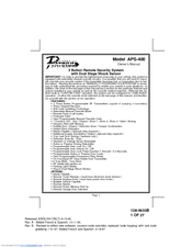 Audiovox Prestige Platinum 128-4633B Owner's Manual