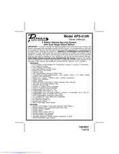 Audiovox Prestige Platinum APS-510N Owner's Manual