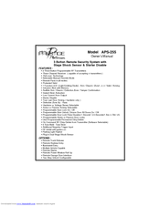 Audiovox Prestige Platinum APS-255 Owner's Manual