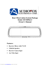 Audiovox RVMPKG3 Owner's Manual