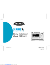 Jensen Sirius JSIR900B Home Installation Manual