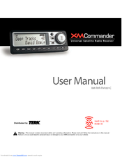 Audiovox XMCommander XM-RVR-FM-001C User Manual