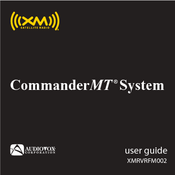 Audiovox Commander MT XMRVRFM002 User Manual