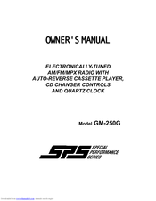 Audiovox GM-250G Owner's Manual