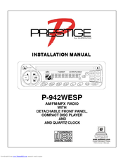 Audiovox Prestige P-942WESP Installation Manual