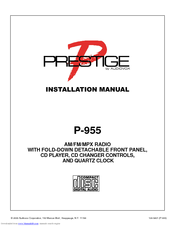 Audiovox Prestige P-955 Installation Manual