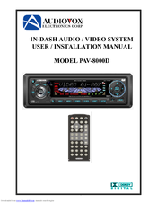 Audiovox PAV-8000D User & Installation Manual