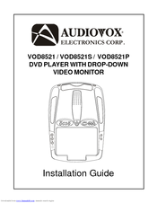 Audiovox VOD8521S Installation Manual