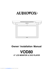 Audiovox VOD80 Owners & Installation Manual