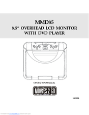 Audiovox MMD85 - 8.5 Inch Dropdown Video Monitor Operation Manual