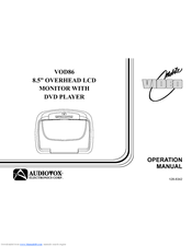 Audiovox Mobile Video 128-8342 Operation Manual