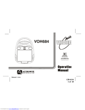 Audiovox VOH684 Operation Manual