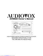 Audiovox AWM820 Owner's Manual