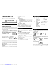 Audiovox CE101A - annexe 1 Operating Instructions